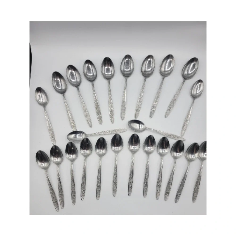 Stanley Roberts Florentine Rose stainless‎ steel 16 tsp 8 tbsp (24)